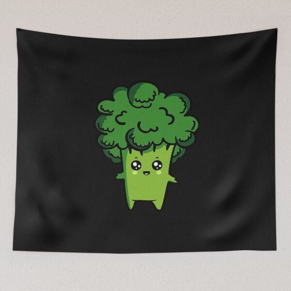 Item preview, Broccoli Kawaii Anime Aesthetic Funny Japanese Food Art designed and sold by alenaz.
