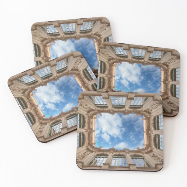 Item preview, Bottom wide angle view of building in Barcelona designed and sold by mitzobs.