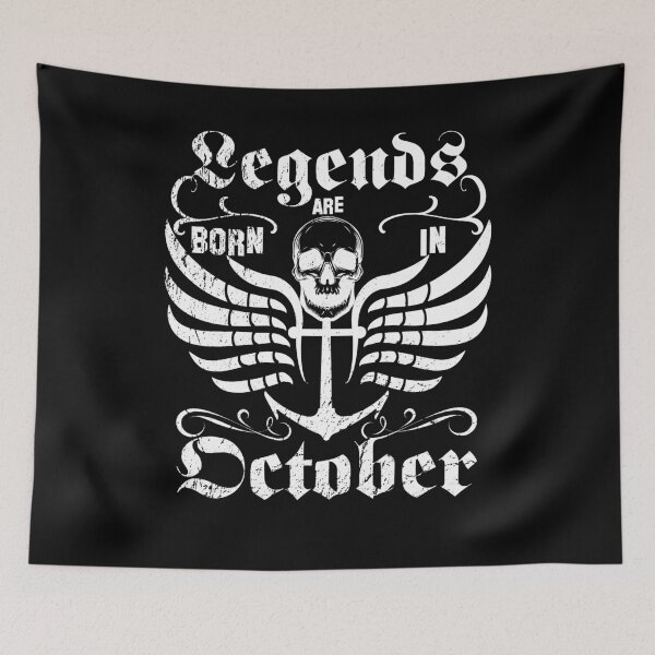Item preview, Legends are born in October birthday designed and sold by shurikaner.