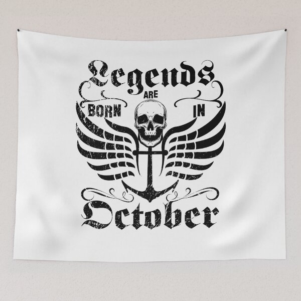 Item preview, Legends are born in October birthday designed and sold by shurikaner.