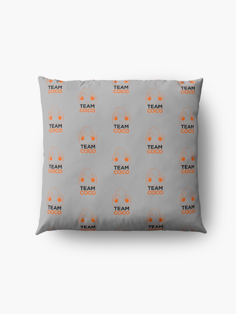 Alternate view of Team Coco cartoon lineart Floor Pillow