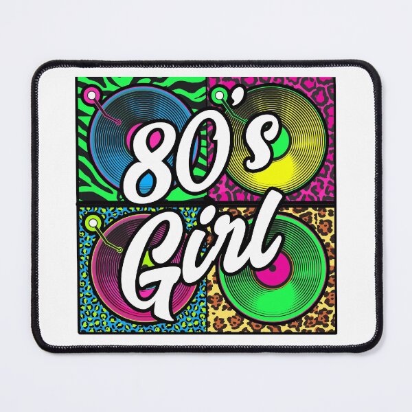 Item preview, 80's Girl, Retro Vinyl Records Animal Print 80's Music Punk Rock designed and sold by funnytshirtemp.