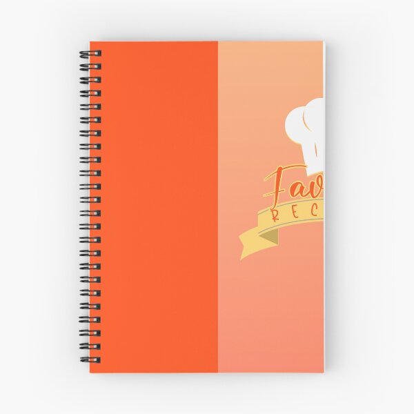 Item preview, My Favorite Recipes: Orange Chef Hat Blank Cookbook Journal for Baking or Cooking, Blank Recipe designed and sold by Merchking1.