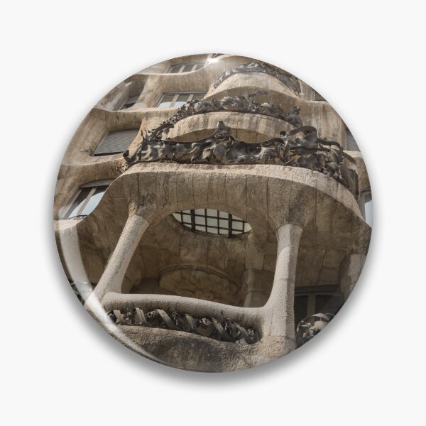 Item preview, Antoni Gaudi La Pedrera Casa Mila - Sinuous Balconies and Twisting Freeform Railings designed and sold by Georgia Mizuleva.