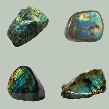 Artwork thumbnail, Labradorite Crystal by mooneko