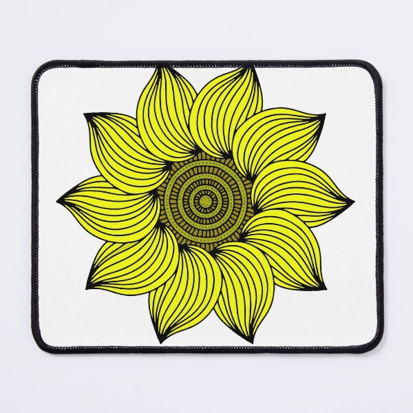 Item preview, Sunflower Golden Mandala Beautiful Yellow Flowers designed and sold by funnytshirtemp.