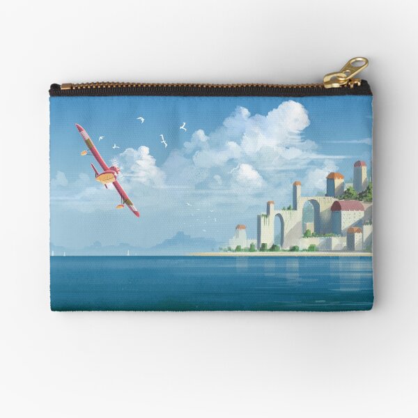 Item preview, Red bird and coastal city designed and sold by Syntetyc.