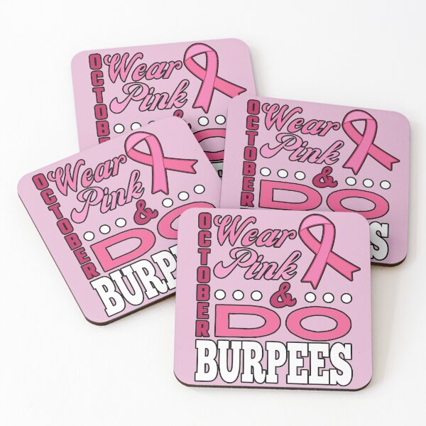 Item preview, It's October Wear Pink & Do Burpees Breast Cancer Awareness Design designed and sold by modernfamgear.