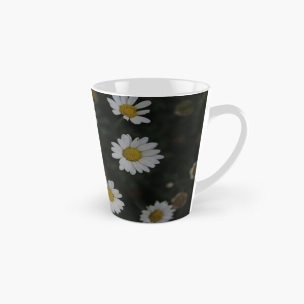 Boho Daisy Amber Glass Mug Cute Flower Coffee Cup Aesthetic 