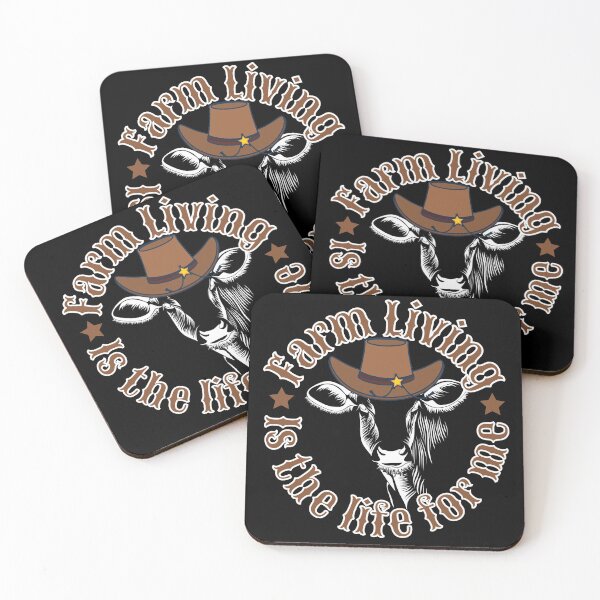 Item preview, farm living is the life for me - cow in hat designed and sold by hasbeenz.