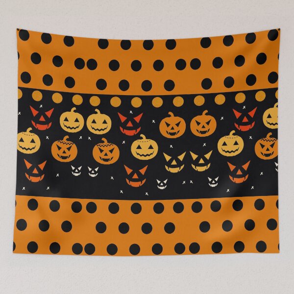 Item preview, Cute and Spooky Halloween Pumpkins designed and sold by madtoyman.