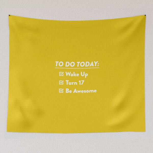 Item preview, 17th Birthday Checklist Be Awesome 17th Years Old T-Shirt designed and sold by AlwaysAwesome.