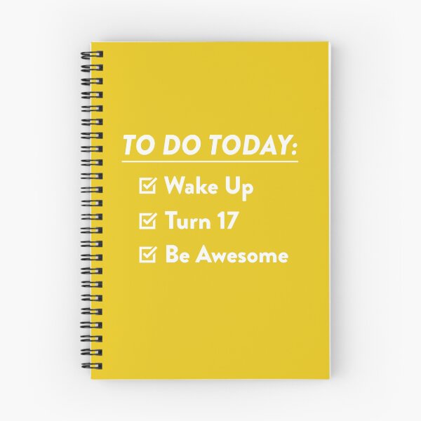 Item preview, 17th Birthday Checklist Be Awesome 17th Years Old T-Shirt designed and sold by AlwaysAwesome.
