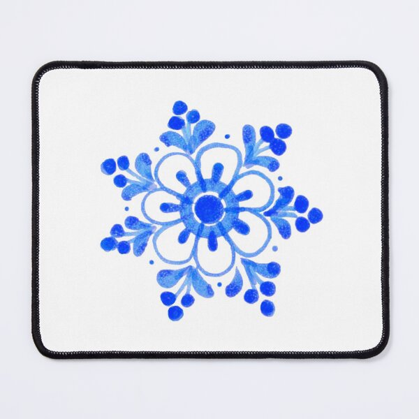 Item preview, Delft blue flower  designed and sold by redstitchlab.