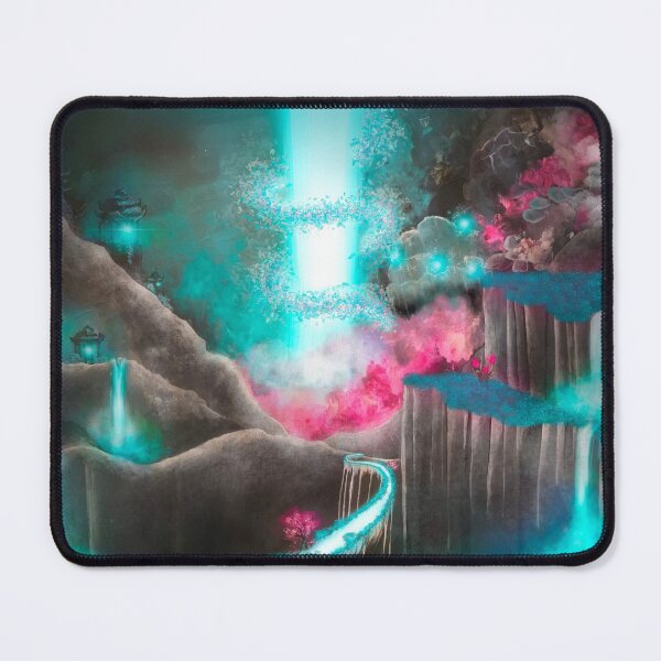 Fantasy Temple Village Mouse Pad