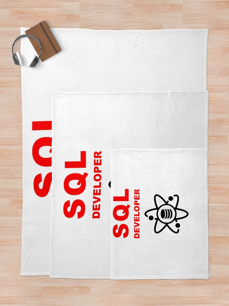 Thumbnail 5 of 6, Throw Blanket, SQL Developer, DBA Database Administrator, Structured Query Language, Data Science, Database Developer, SQL Query, Software Engineer, Computer Science, Fullstack Developer, Programming Humor designed and sold by Max-Wear.