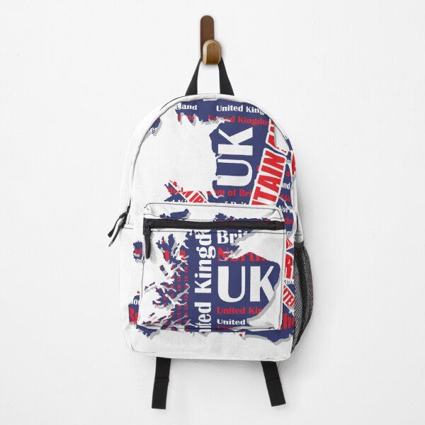 Item preview, Map of the UK | Composed of the Shape of the Country Name and the Color of National Flag designed and sold by I'm Redz.