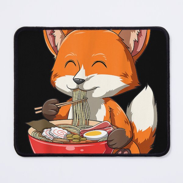 Item preview, Fox Eating Ramen Ramen Noodle Lovers Fox Themed designed and sold by RianJamessya.
