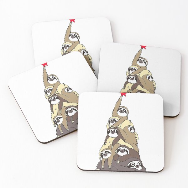 Item preview, Sloth Christmas Tree designed and sold by ArtCreations79.