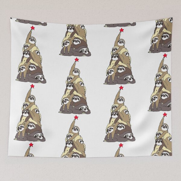 Item preview, Sloth Christmas Tree designed and sold by ArtCreations79.