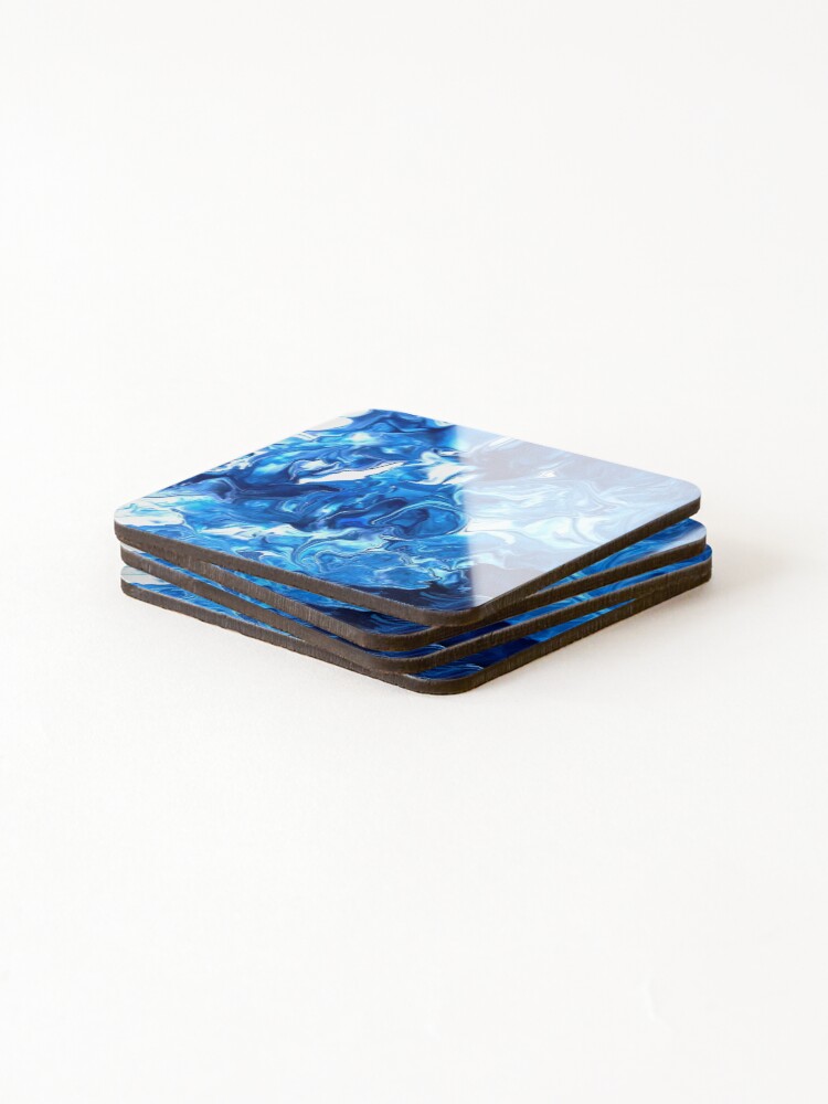 Thumbnail 4 of 5, Coasters (Set of 4), Ocean designed and sold by InfinitePathArt.