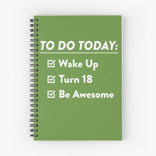 Item preview, 18th Birthday Checklist Be Awesome 18th Years Old T-Shirt designed and sold by AlwaysAwesome.