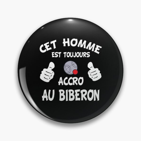 Item preview, This man addicted to the bottle humor pétanque ball designed and sold by joozybart.