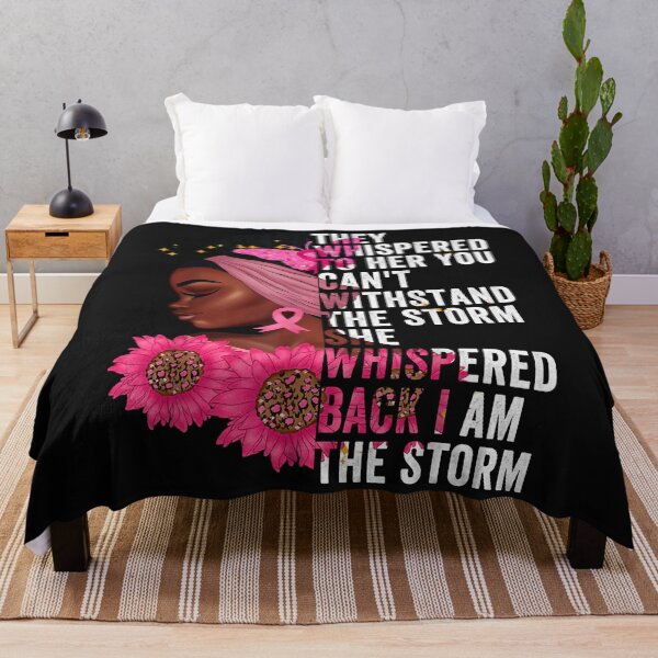 Item preview, I'm The Storm Black Women Breast Cancer Warrior Pink Ribbon designed and sold by David231231.