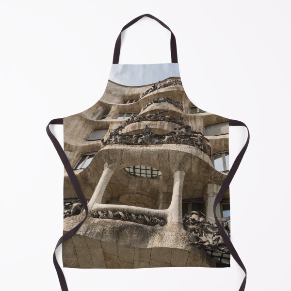 Item preview, Antoni Gaudi La Pedrera Casa Mila - Sinuous Balconies and Twisting Freeform Railings designed and sold by Georgia Mizuleva.