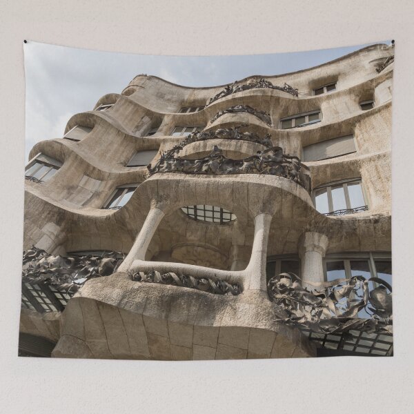 Item preview, Antoni Gaudi La Pedrera Casa Mila - Sinuous Balconies and Twisting Freeform Railings designed and sold by Georgia Mizuleva.