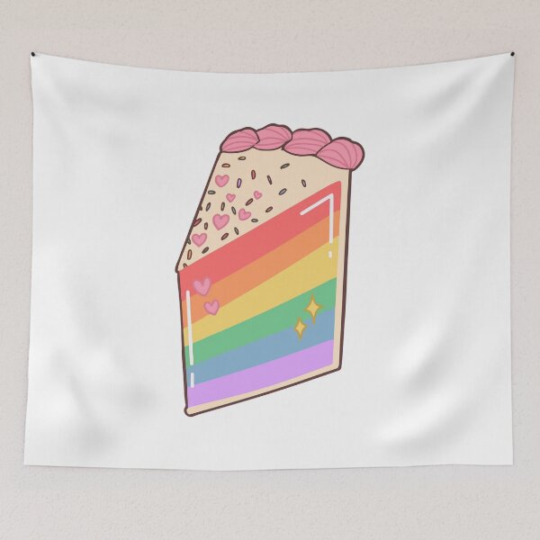 Item preview, Rainbow Tier Slice of Cake designed and sold by Kaylee Nel.