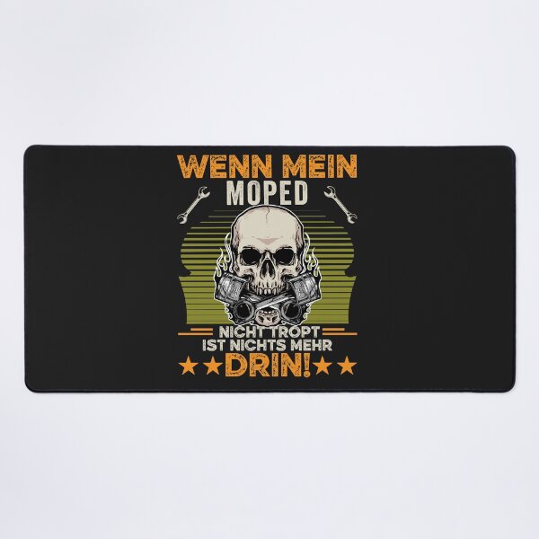 Motorcycle rider motifs t shirt 1577 Desk Mat