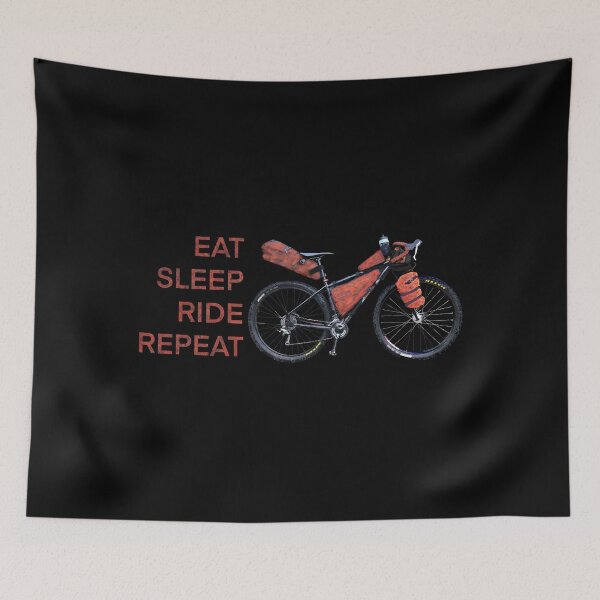 Item preview, Bike Packing, eat, sleep, ride, repeat designed and sold by rarebeasts.