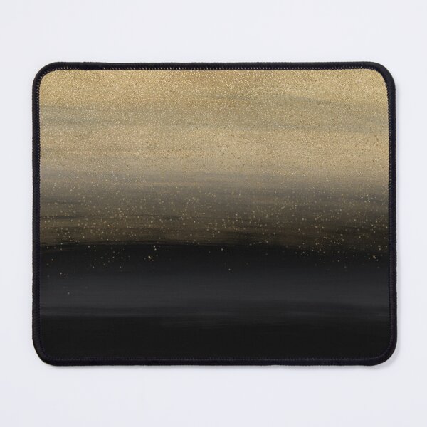 Item preview, Modern Gold Black Brush Strokes Painting designed and sold by InovArtS.