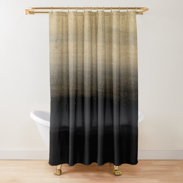 Black And Gold Shower Curtains for Sale Redbubble