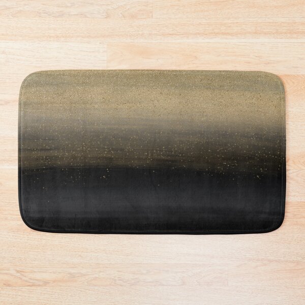 Item preview, Modern Gold Black Brush Strokes Painting designed and sold by InovArtS.