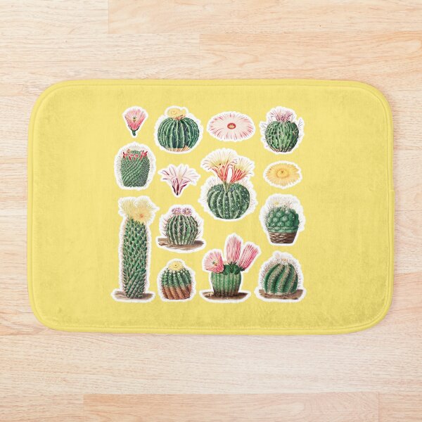 Item preview, lindas plantas de cactus - fondo amarillo designed and sold by DiviaDesigns.