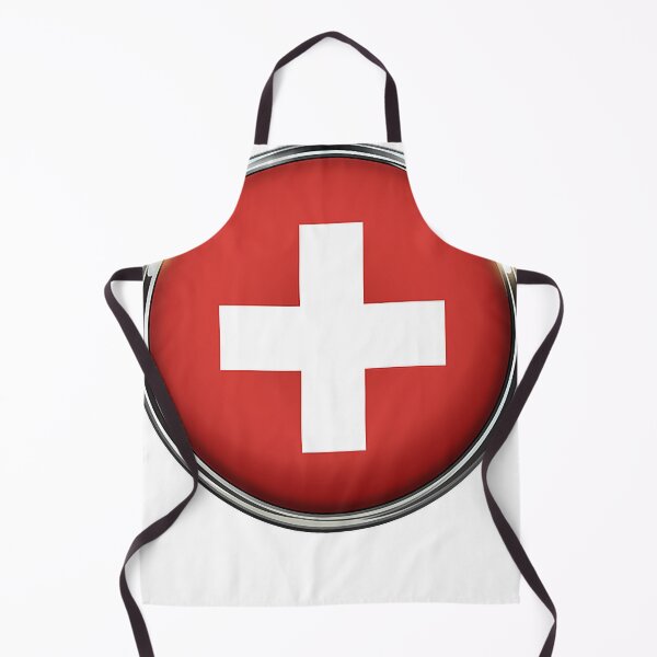 Item preview, SWISS FLAG. CHROME BUTTON. Classic designed and sold by jeniferadendtxp.