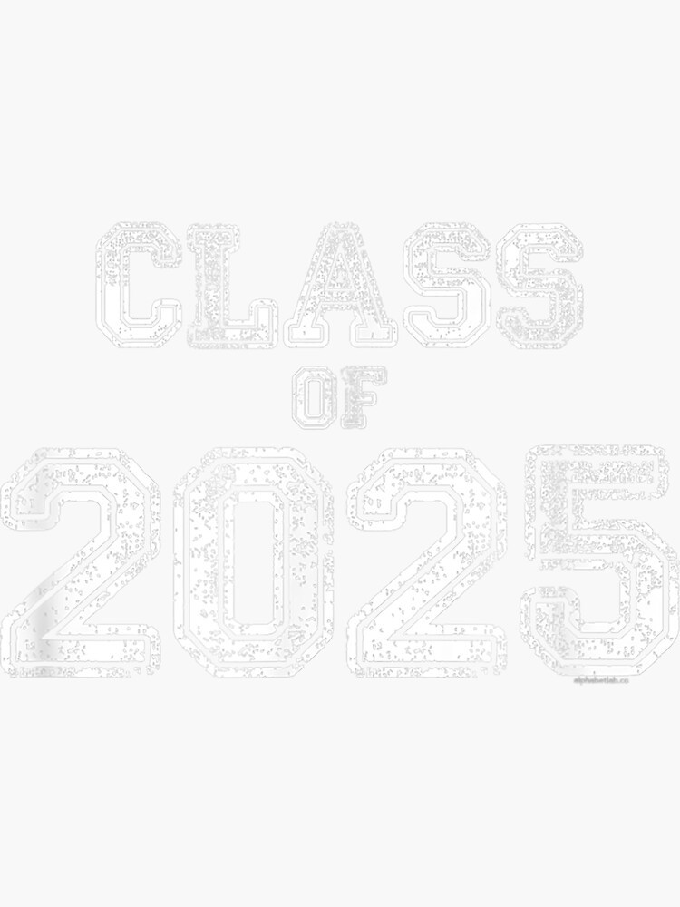 "Class of 2025 enior 2025 Graduation Vintagechoolpirit" Sticker for