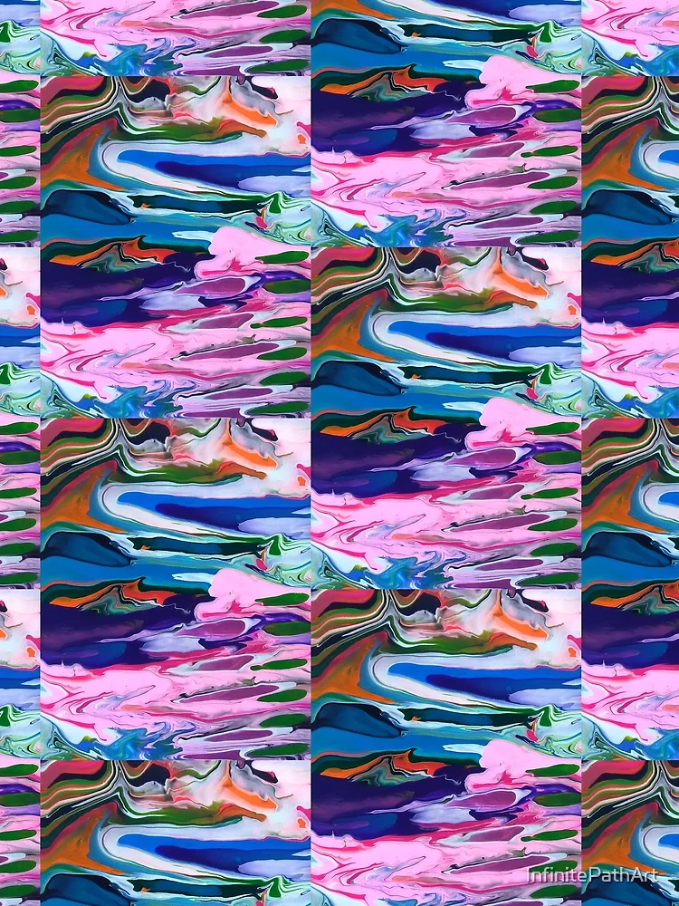 Thumbnail 3 of 3, Scarf, sunset agate designed and sold by InfinitePathArt.