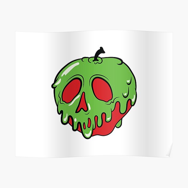 "Poison Apple Design, Halloween gift Design, Poison Apple sticker