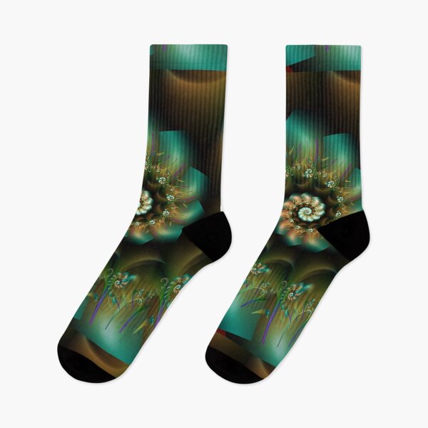 Item preview, green decorative abstract spiral designed and sold by pinkal.