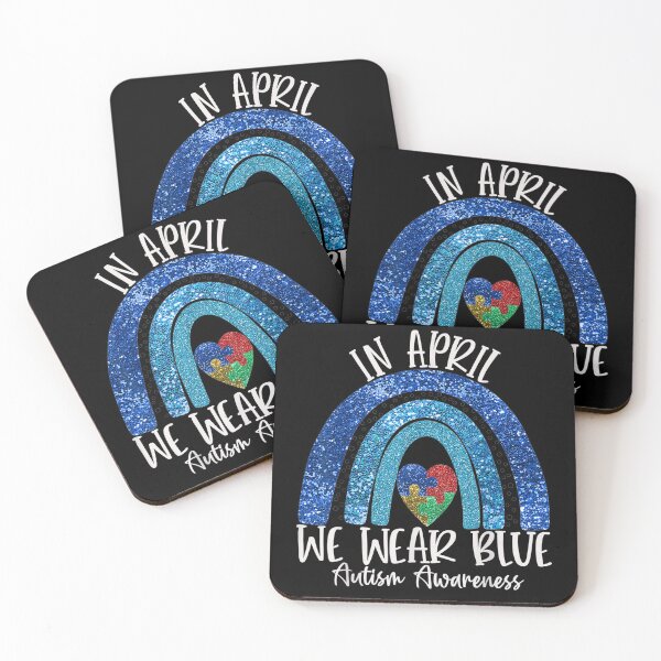 Item preview, Autism Rainbow In April We Wear Blue Autism Awareness Month designed and sold by LucaAndreien.