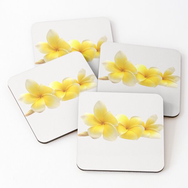 Item preview, cute yellow and white frangipani flowers designed and sold by Floralsharry.