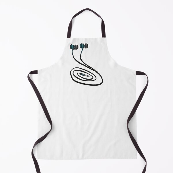 Item preview, Ocean Turquoise Teal Earphones Illustration designed and sold by ZaraRoza.