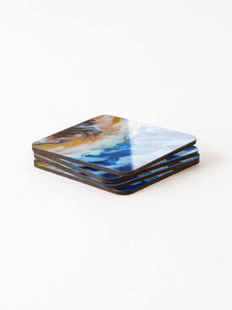Thumbnail 4 of 5, Coasters (Set of 4), Beach designed and sold by InfinitePathArt.
