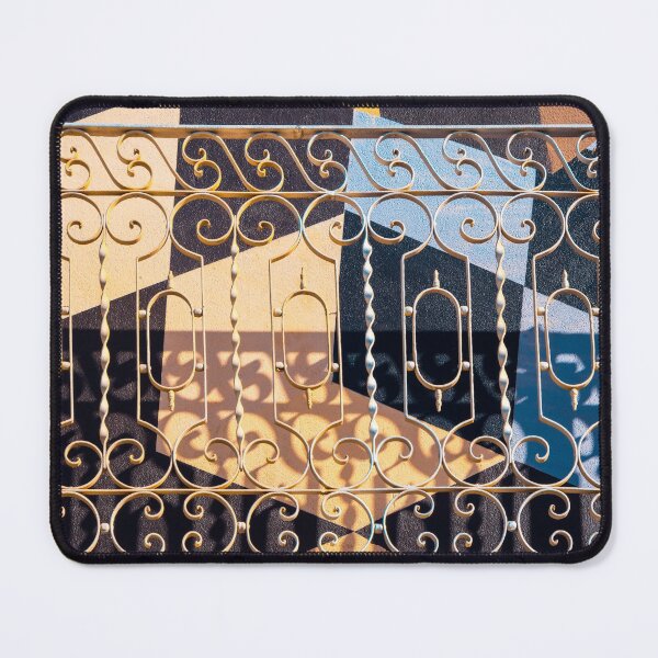 Item preview, Superimposed Polychromatic Geometry in Blue and Yellow designed and sold by Georgia Mizuleva.