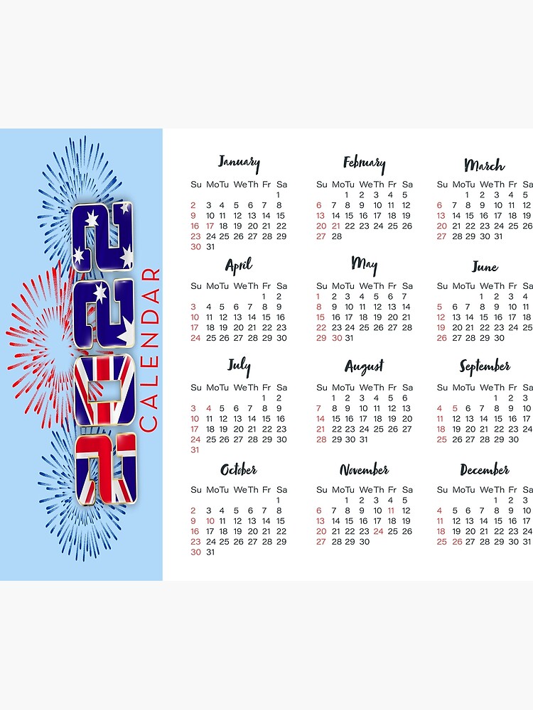Lámina metálica «Calendario británico 2022 para reino unido gran