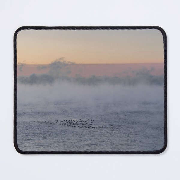 Item preview, Gelid Paddle - a Flock of Ducks on Extremely Cold Lake Ontario designed and sold by Georgia Mizuleva.