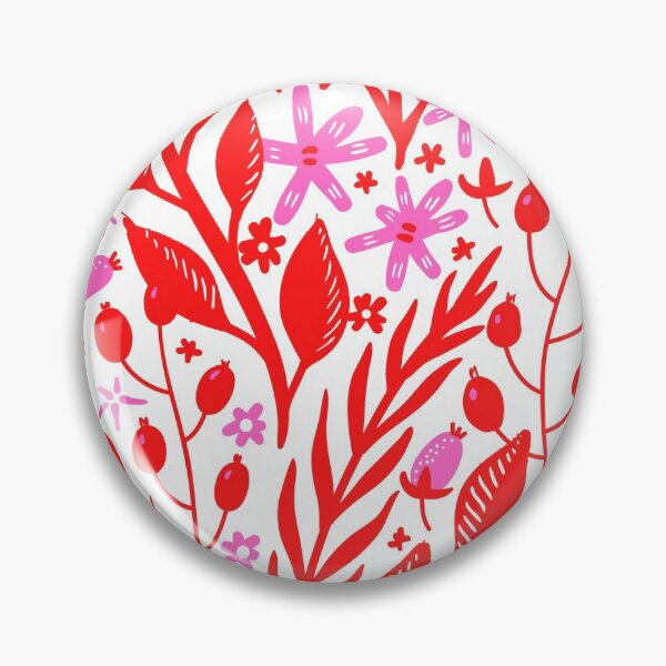 Item preview, Pink and red flowers fruits and leaves designed and sold by ElonB.